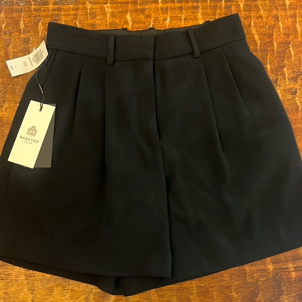 Babaton Pleated 5” Trouser Shorts